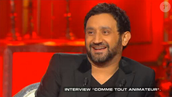 Cyril Hanouna, invité sur le plateau de Salut les Terriens, le samedi 19 avril 2014 sur Canal+.