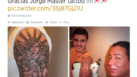 Mauro Icardi : Un tatouage pour provoquer son ex-coéquipier qu'il a fait 'cocu'
