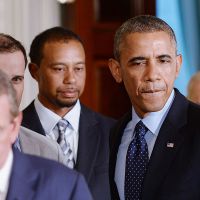 Tiger Woods : Contrarié au côté de Barack Obama, Lindsey Vonn heureuse