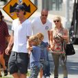 Zlatan Ibrahimovic était à New York avec sa compagne Helena Seger et leurs fils Maximilian et Vincent, le 25 juin 2014
