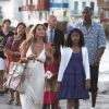 Kobe Bryant a emmené sa femme Vanessa et ses filles Natalia Diamante et Gianna Maria-Onore à Mykonos en Grèce, le 24 juin 2014