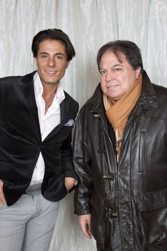 Exclusif - Giuseppe Polimeno et son père Pasquale, à Paris le 23 décembre 2013.