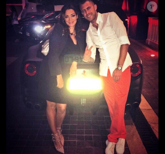 Emilie Nef Naf profite de quelques jours de vacances dans le Sud de la France avec son chéri Jérémy Ménez. Juin 2014