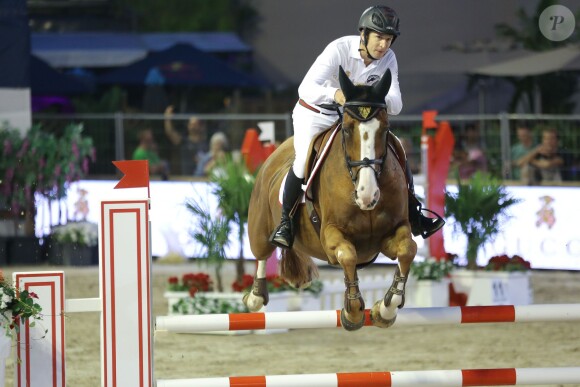 Guillaume Canet pendant la coupe Longines Pro-Am - Jumping international de Monte-Carlo, à Monaco le 27 Juin 2014.