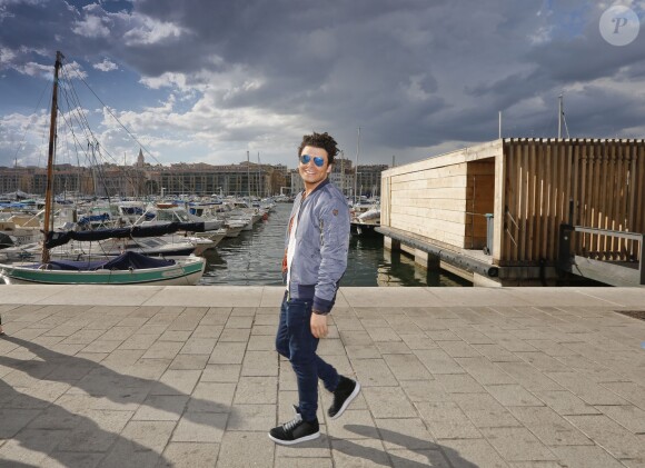 Exclusif - Kev Adams inaugure le 1er Comédie Club qui porte son nom, "Quai du Rire Comédie Club Espace Kev Adams" à Marseille le 30 mai 2014.