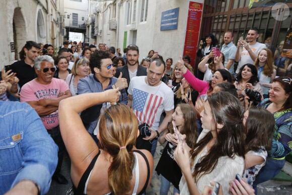 Exclusif - Kev Adams inaugure le 1er Comédie Club qui porte son nom, "Quai du Rire Comédie Club Espace Kev Adams" à Marseille le 30 mai 2014.