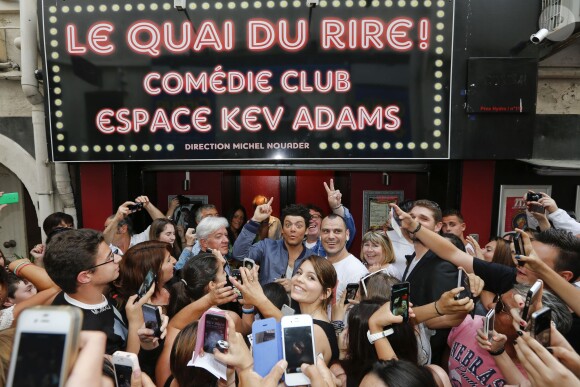 Exclusif - Kev Adams inaugure le 1er Comédie Club qui porte son nom, "Quai du Rire Comédie Club Espace Kev Adams" à Marseille le 30 mai 2014.