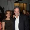 Jean-Jacques Bourdin et sa femme Anne Nivat à la soirée Néo Burlesque à l'hôtel Vernet à Paris le 20 mars 2014.