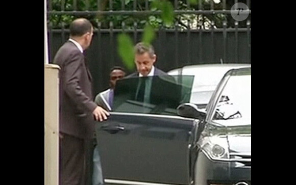 L'ancien président de la République Nicolas Sarkozy en garde à vue - 1er juillet 2014