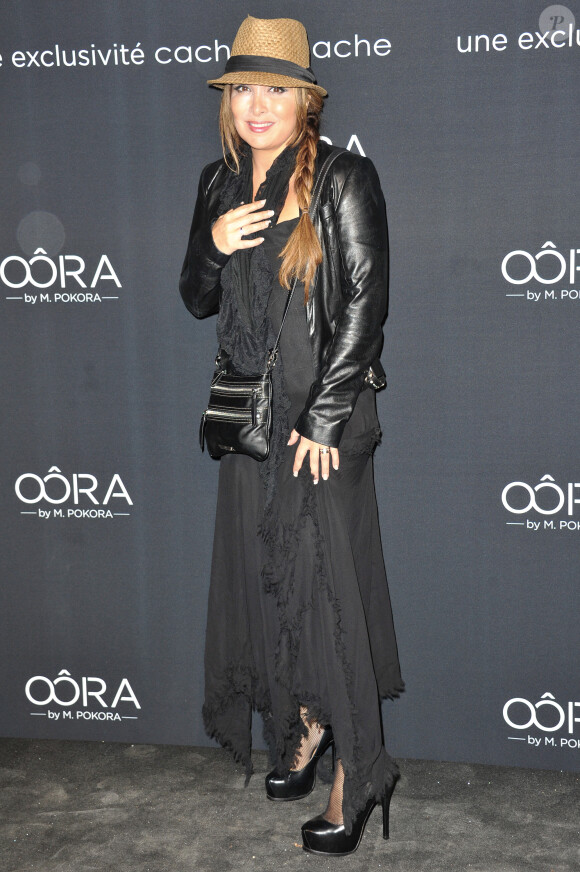 Hélène Segara lors de la soirée de lancement "Oora by M Pokora" au Pavillon Gabriel à Paris, le 5 septembre 2013.