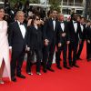 Isabelle De Araujo, Christian Clavier, Chantal Lauby, Ary Abittan, Medi Sadoun, Noom Diawara - Montée des marches du film "Jimmy's Hall" lors du 67e Festival du film de Cannes le 22 mai 2014