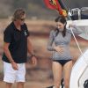 Exclusif - Paul McCartney et sa femme Nancy Shevell passent un moment sur un bateau à Aguas Pitiusas, le 23 juin 2014, pendant leurs vacances à Ibiza. 
