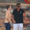Exclusif -  Paul McCartney et sa femme Nancy Shevell passent un moment sur un bateau à Aguas Pitiusas, le 23 juin 2014, pendant leurs vacances à Ibiza. 