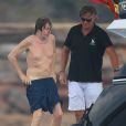  Exclusif - Prix Sp&eacute;cial - Paul McCartney et sa femme Nancy Shevell passent un moment sur un bateau &agrave; Aguas Pitiusas, le 23 juin 2014, pendant leurs vacances &agrave; Ibiza.  