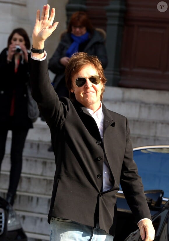 Paul Mc Cartney à Paris, le 4 mars 2013.