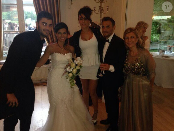 Linda, Shanna, Thibault et les mariés. Le 7 juillet 2014.