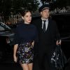 Emma Watson arrive au restaurant Caviar Kaspia pour le dîner post-défilé Dior. Paris, le 7 juillet 2014.