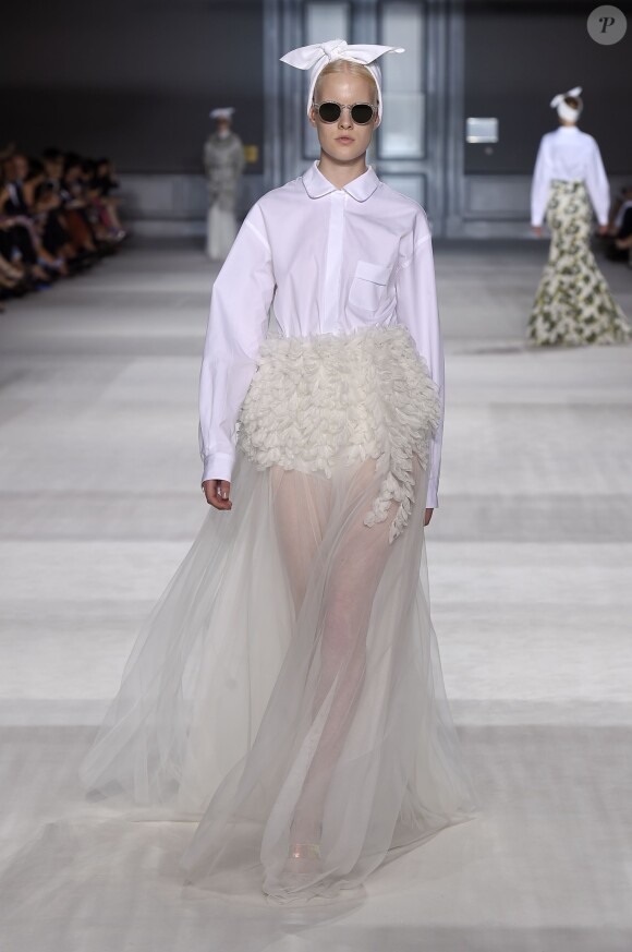 Défilé haute couture Giambattista Valli autonmne-hiver 2014-2015 au Grand Palais. Paris, le 7 juillet 2014.