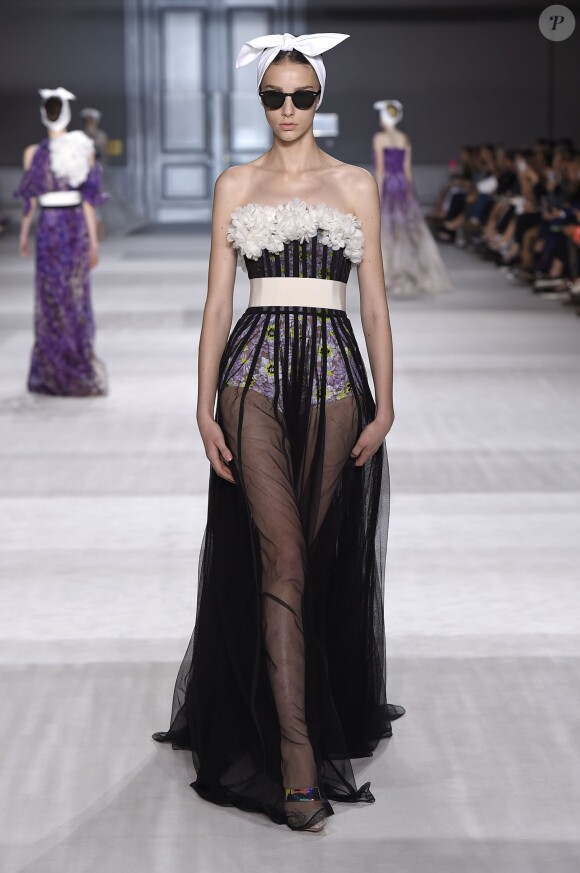 Défilé haute couture Giambattista Valli autonmne-hiver 2014-2015 au Grand Palais. Paris, le 7 juillet 2014.