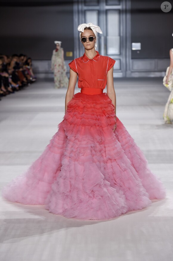 Défilé haute couture Giambattista Valli autonmne-hiver 2014-2015 au Grand Palais. Paris, le 7 juillet 2014.
