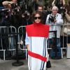 Miroslava Duma arrive au Grand Palais pour assister au défilé haute couture Chanel. Paris, le 8 juillet 2014.