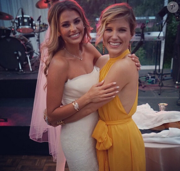 Sophia Bush a assisté au mariage de Scooter Braun et de Yael Cohen, le 7 juillet 2014.