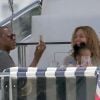 Exclusif - Beyoncé, Jay-Z et leur fille Blue Ivy passent une journée en famille sur un magnifique yacht à Miami, le 27 juin 2014.