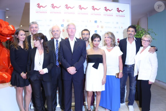 Chantal Lauby, Zinedine Soualem, Régis Wargnier, Saïda Jawad, Pascal Elbé et Régine Petit (présidente du festival) au Festival du Film Vietnamien de Saint-Malo, le 6 juillet 2014.