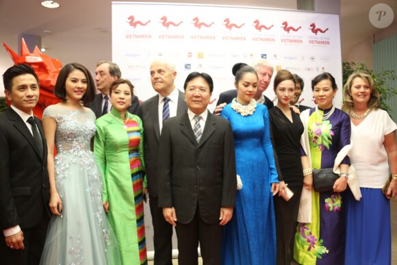 Les invités vietnamien au Festival du Film Vietnamien de Saint-Malo, le 6 juillet 2014.