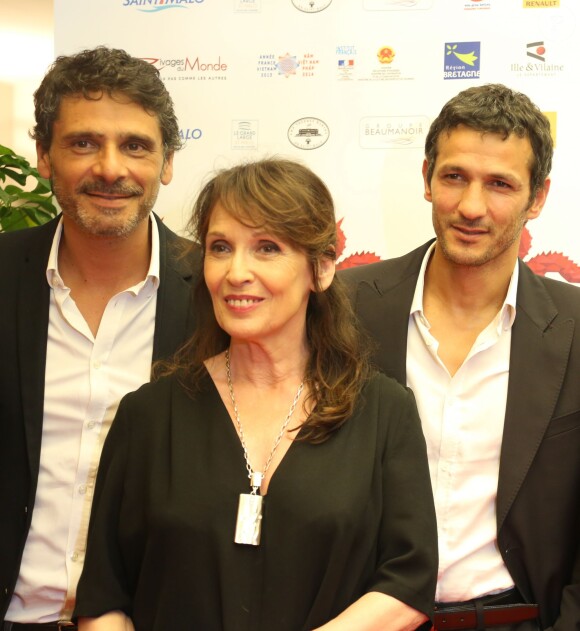 Pascal Elbé, Chantal Lauby et Kamel Belghazi lors du 1er Festival du Film Vietnamien de Saint-Malo, le 3 juillet 2014.