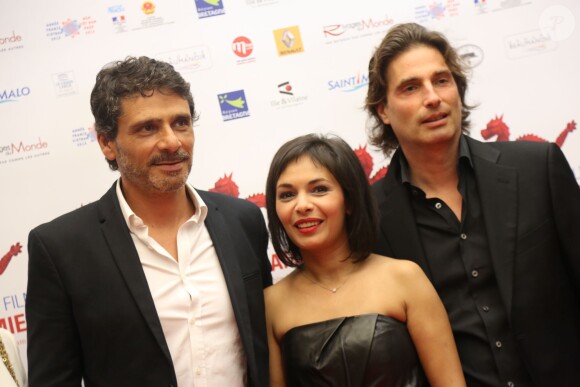 Pascal Elbé, Saïda Jawad et Richard Orlinski lors du 1er Festival du Film Vietnamien de Saint-Malo, le 3 juillet 2014.