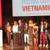 Bernard Montiel au côté du jury lors du 1er Festival du Film Vietnamien de Saint-Malo, le 6 juillet 2014.