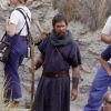 Christian Bale sur le tournage du film "Exodus" dans le désert de Tabernas (province d'Almeria) en Espagne, le 22 octobre 2013.