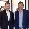Exclusif - Quentin Obadia et Silvio Denz à l'inauguration privée de la nouvelle boutique Lalique Joaillerie à Paris. Le 8 juillet.