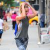 La jolie Candice Swanepoel reste active même lors de son jour off. Le top de 25 ans est allé faire du sport à New York le 9 juillet 2014