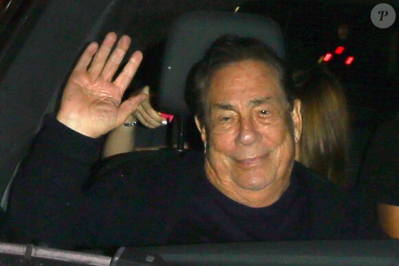 Donald Sterling à la sortie du restaurait Mastro's Steakhouse à Beverly Hills