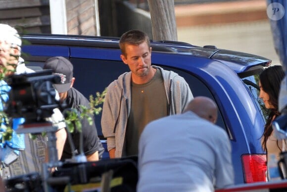 Le frère de Paul Walker, Cody, sur le tournage de Fast & Furious 7 à Los Angeles, le 4 juin 2014
