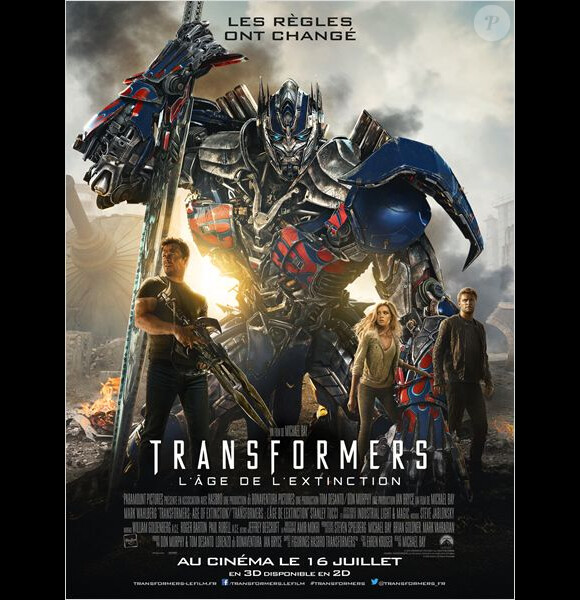 Affiche de Transformers : l'âge de l'extinction.