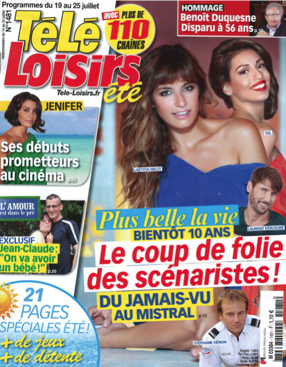 Magazine Télé-Loisirsdu 19 au 25 juillet 2014.