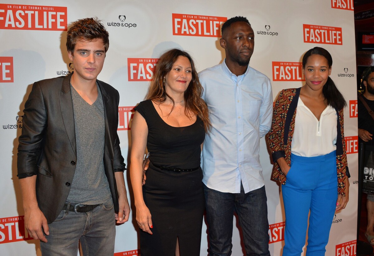 Photo : Clément Moreau, Karole Rocher, son compagnon Thomas Ngijol et