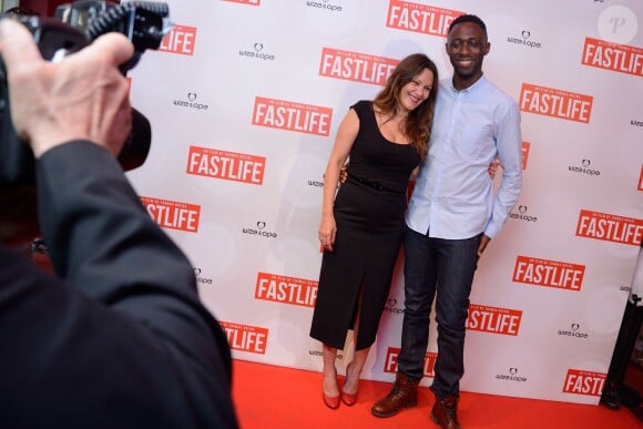 Karole Rocher et Thomas Ngijol à l'avant-première du film "Fastlife" au cinéma Gaumont Capucines Opéra à Paris, le 15 juillet 2014.