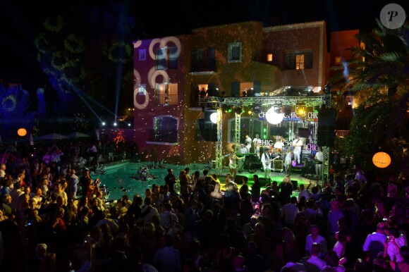 Le jeudi 17 juillet 2014, à la soirée annuelle du célèbre Byblos, à Saint-Tropez. 