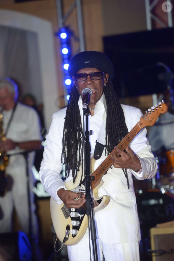 Niel Rogers le jeudi 17 juillet 2014, à la soirée annuelle du célèbre Byblos, à Saint-Tropez. 