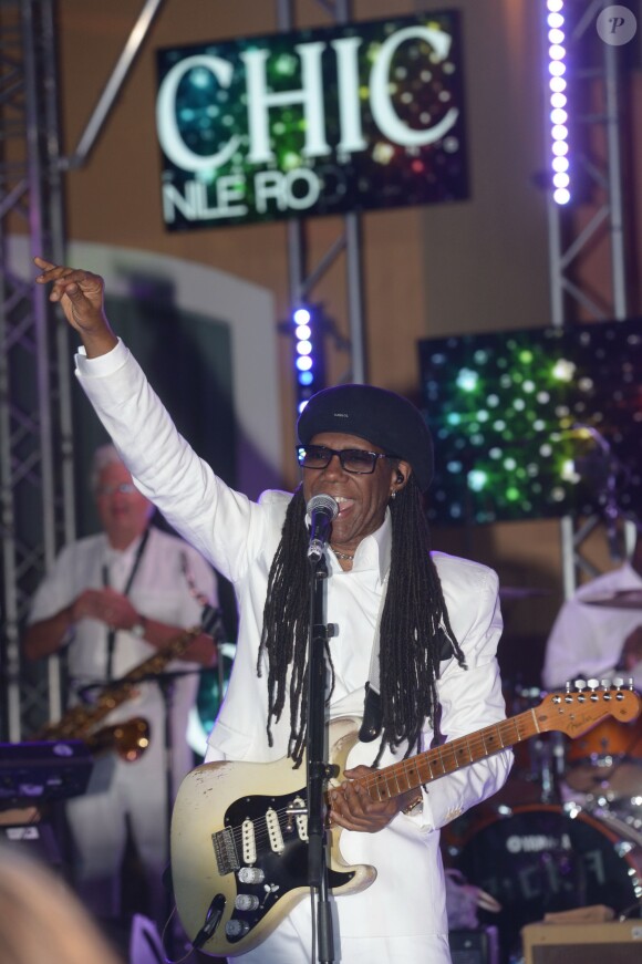 Niel Rogers le jeudi 17 juillet 2014, à la soirée annuelle du célèbre Byblos, à Saint-Tropez. 