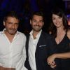 Pacal Elbé, Antoine Chevanne et Zabou Breitman le jeudi 17 juillet 2014, à la soirée annuelle du célèbre Byblos, à Saint-Tropez. 