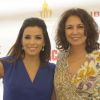 Eva Longoria et Isabel Gemio participent au tournoi de golf de charité Global Gift à Marbella, le samedi 19 juillet 2014.