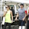 L'acteur Ian Somerhalder et Nikki Reed se baladent au marché de Studio city, à Los Angeles, le 20 juillet 2014.