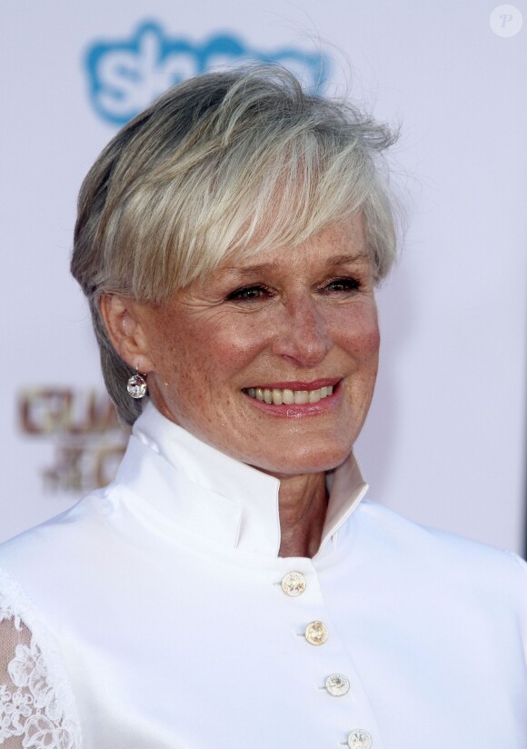 Glenn Close à la première mondiale du film Les Gardiens de la Galaxie au Dolby Theatre à Hollywood, Los Angeles, le 21 juillet 2014.