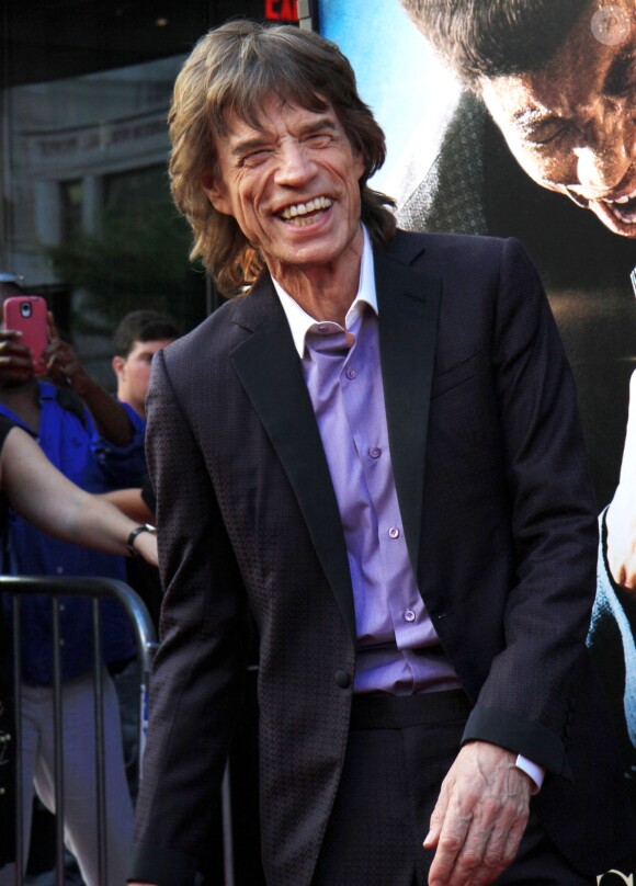Mick Jagger - Première de "Get On Up" à New York le 21 juillet 2014.