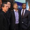 Brian Grazer, Mick Jagger et Chadwick Boseman - Première de "Get On Up" à New York le 21 juillet 2014.